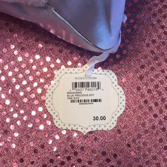 **LAST ONE Nordstrom Baby Soft Blanket Blue White - Picture 6 of 6